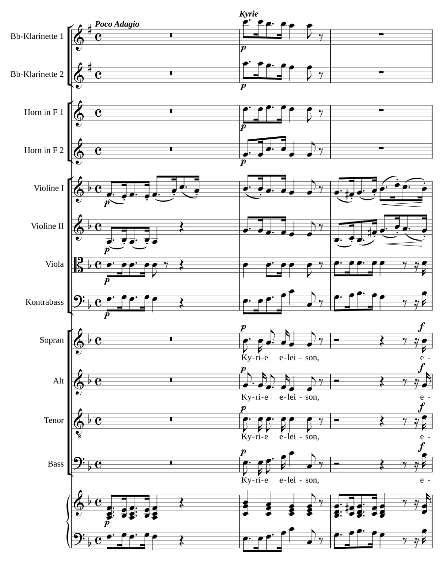 Месса № 3 фа мажор (Missa No. 3 in F)