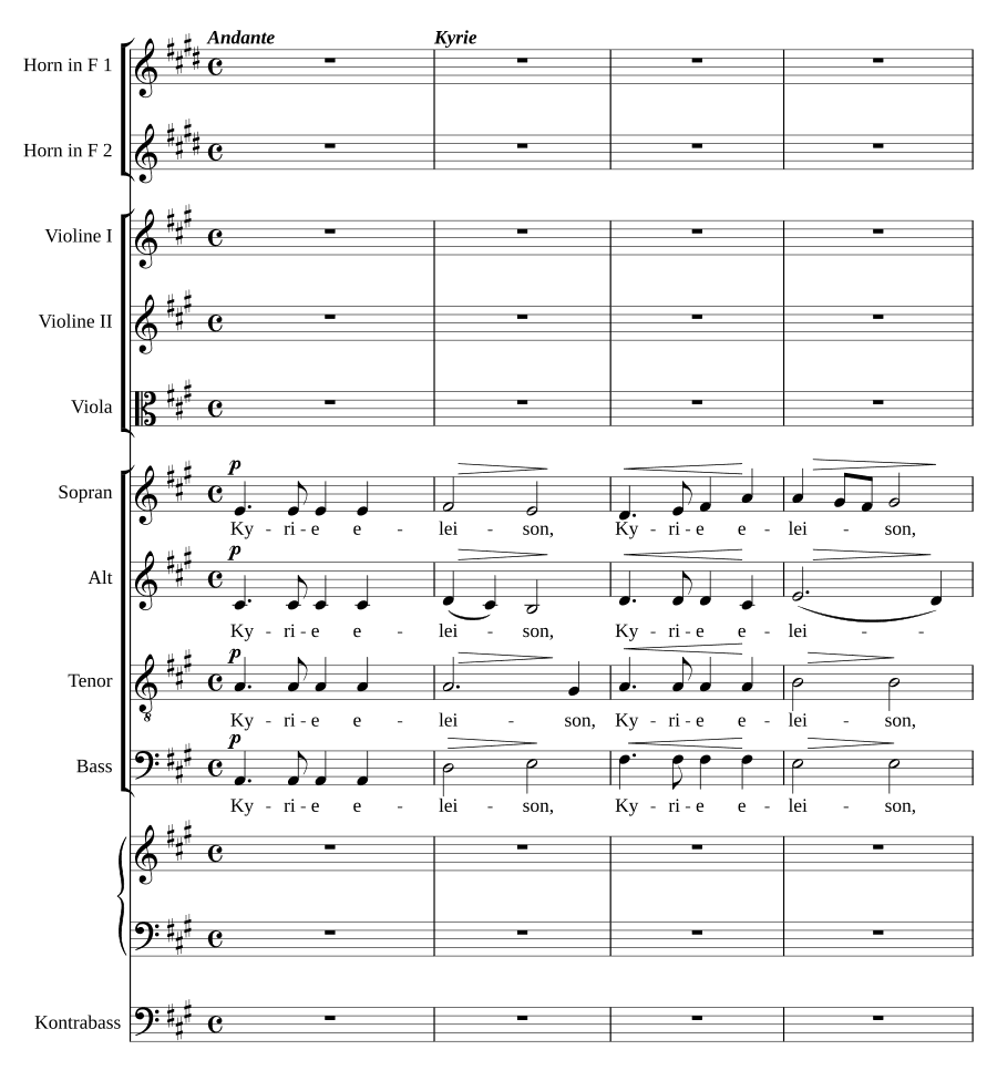 Месса № 10 ля мажор (Missa Nr. 10 in A)