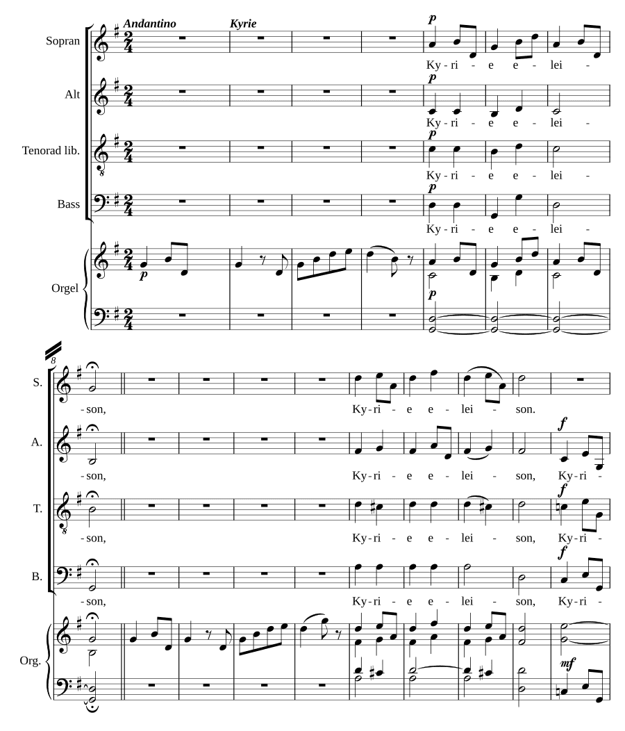 Пасторальная месса соль мажор (Missa Pastoritia in G)