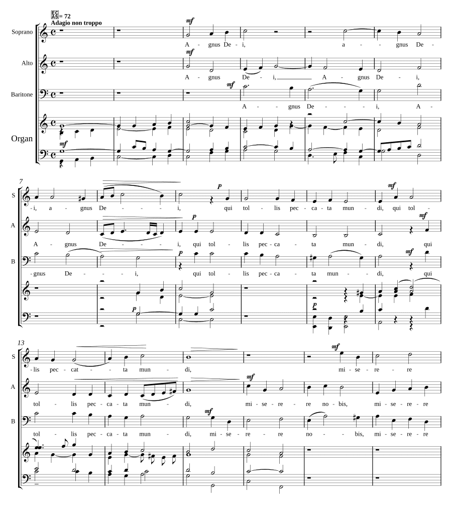 Первая месса (Missa Prima)