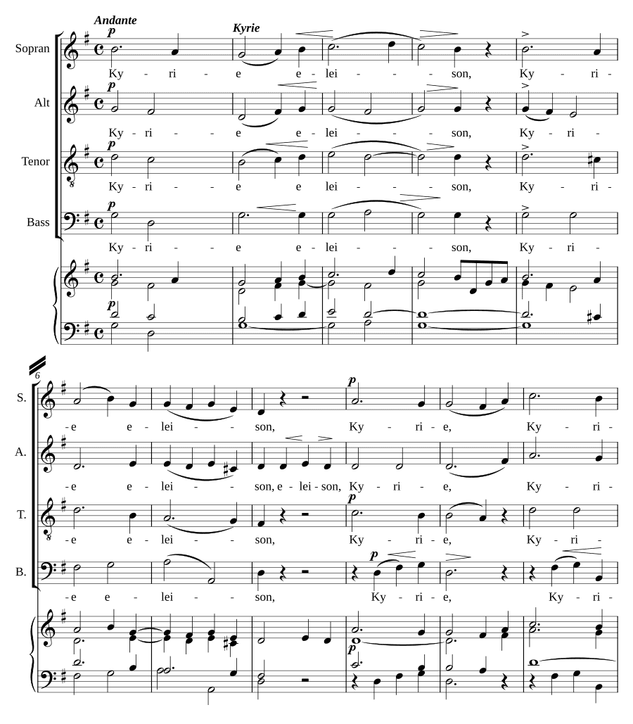 Месса Святой Цецилии (Missa Sancta Caecilia)