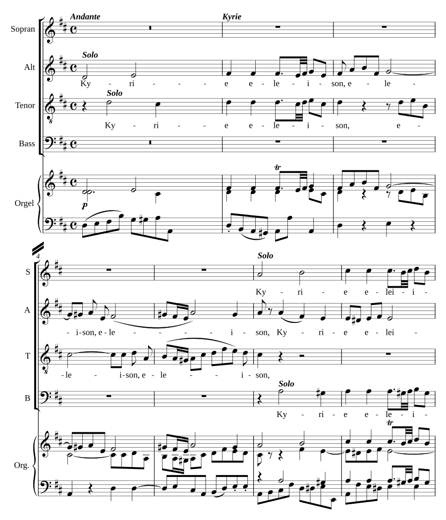 Торжественная месса ре мажор (Missa Solemnis in D)