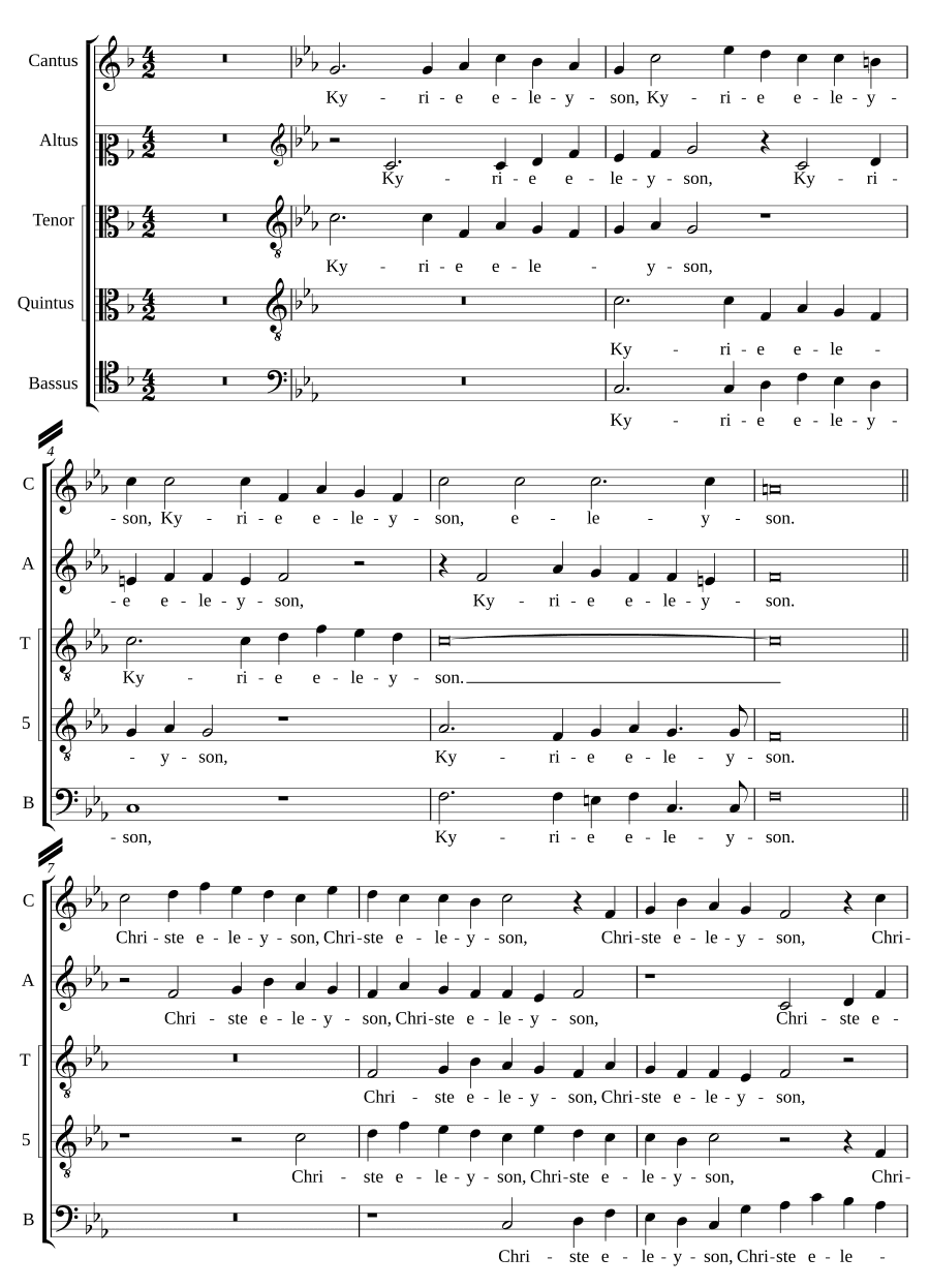 Месса «Veni dilecte mi» (Missa Veni dilecte mi)