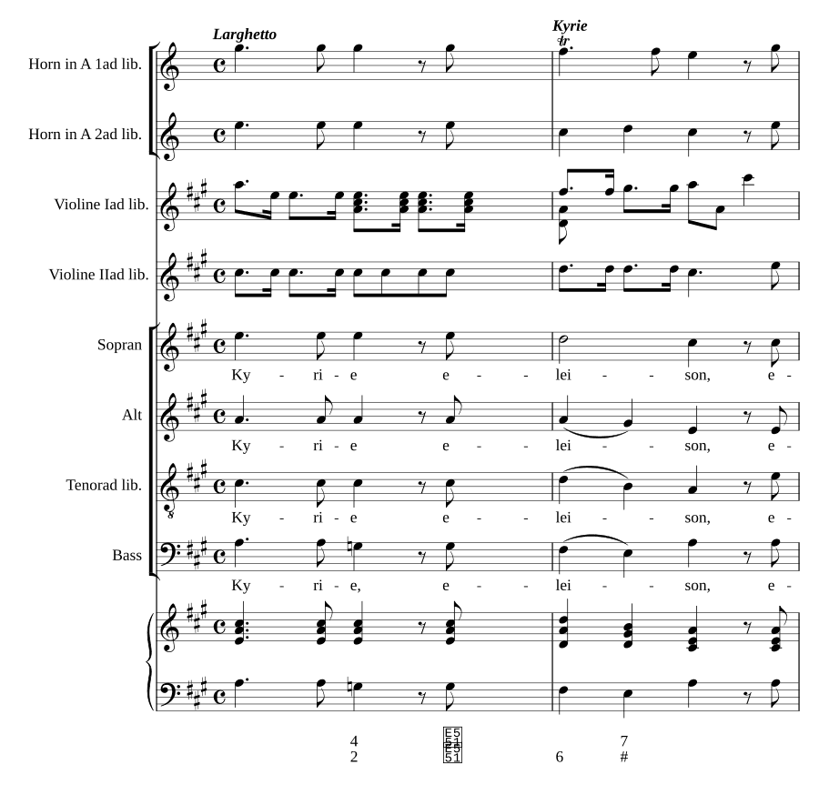 Короткая месса № 3 ля мажор (Missa brevis 3 in A)