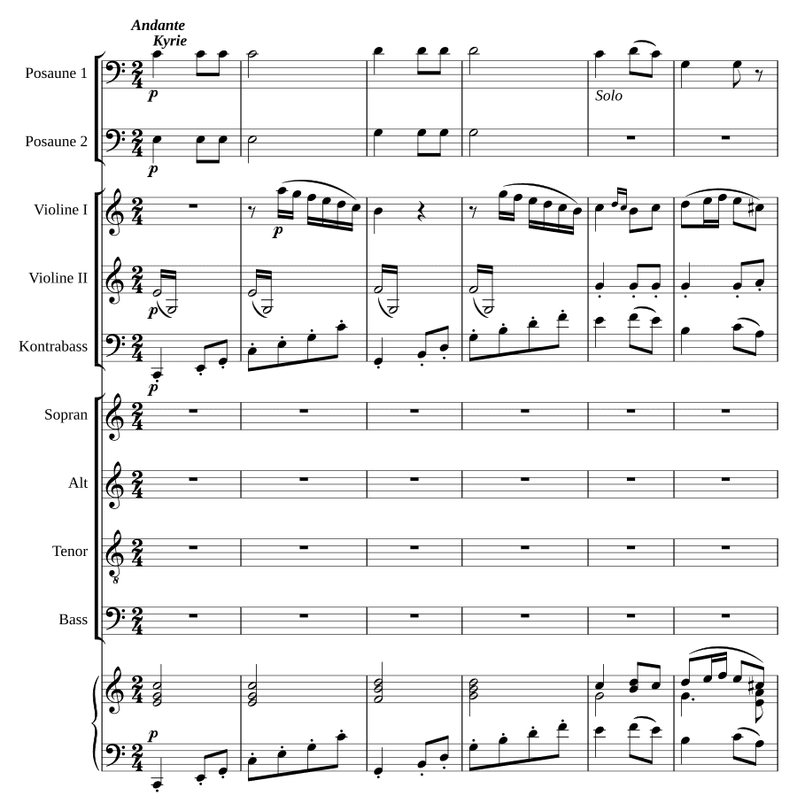 Краткая месса в до мажоре (Missa brevis in C)