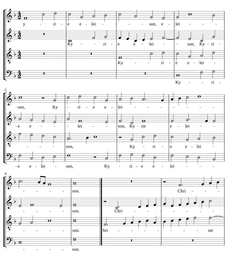 Краткая месса фа (Missa brevis in F)