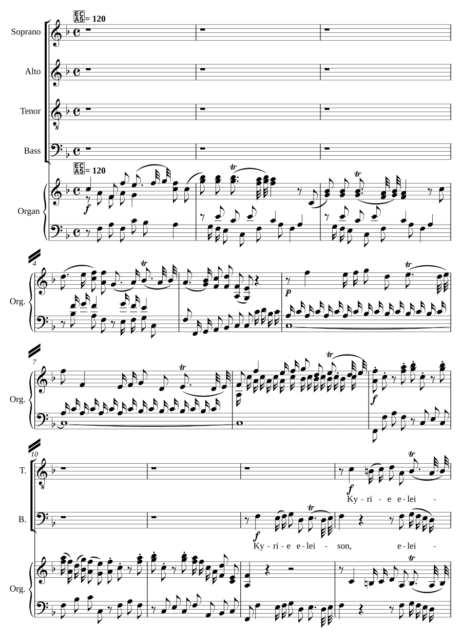 Короткая месса фа мажор, KV 192 (Missa brevis in F major, KV 192)