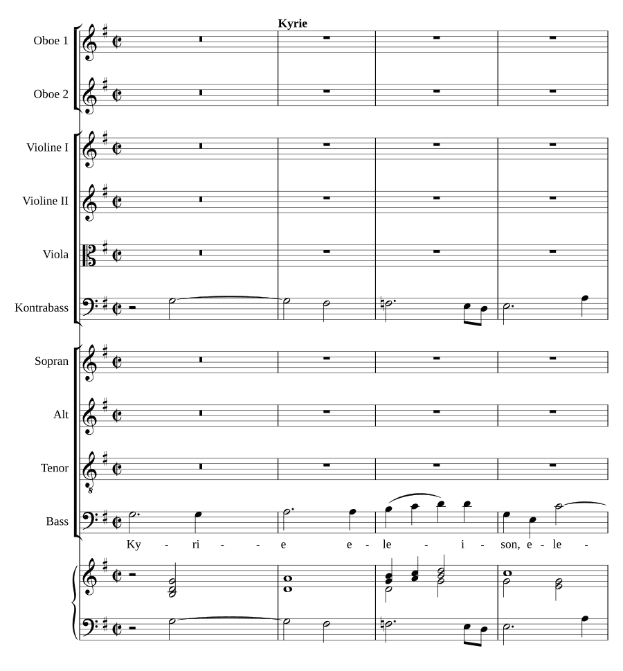 Короткая месса соль мажор, BWV 236 (Missa brevis in G, BWV 236)