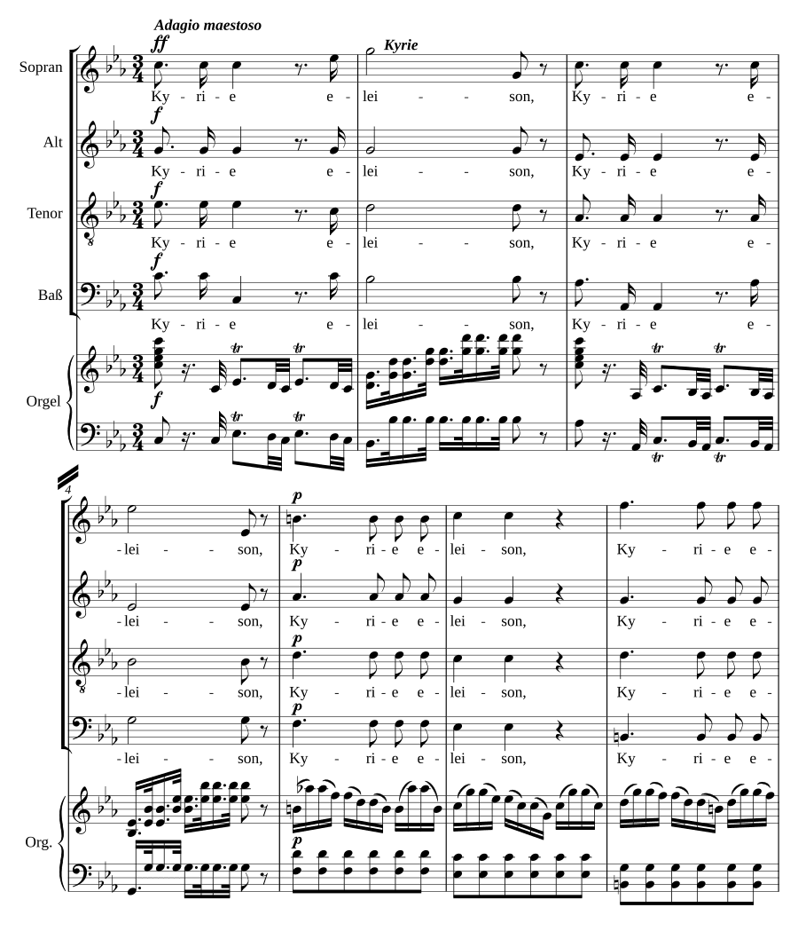Месса до мажор - Пасхальная месса (Missa in C - Ostermesse)