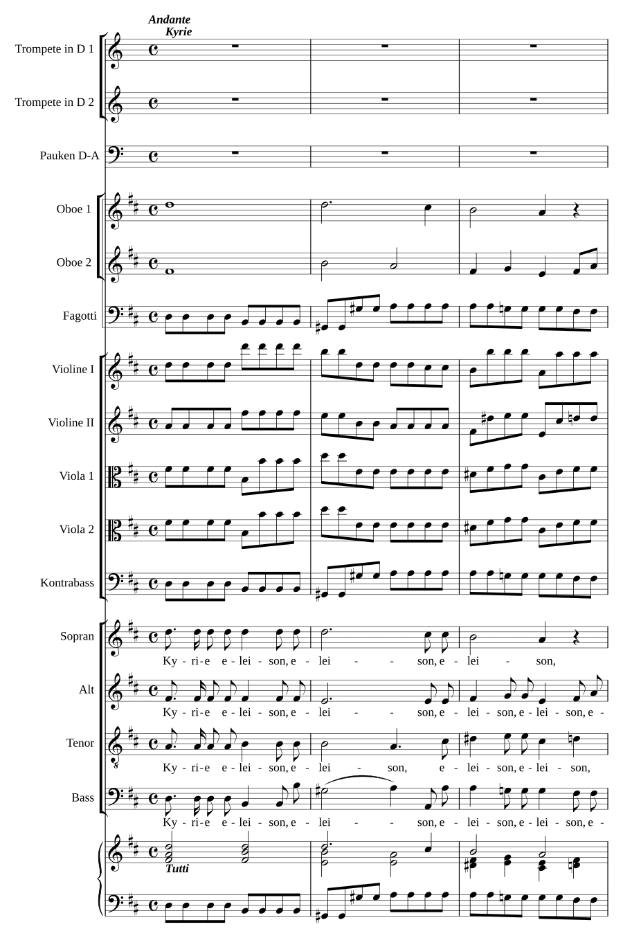Месса ре мажор (Missa in D)