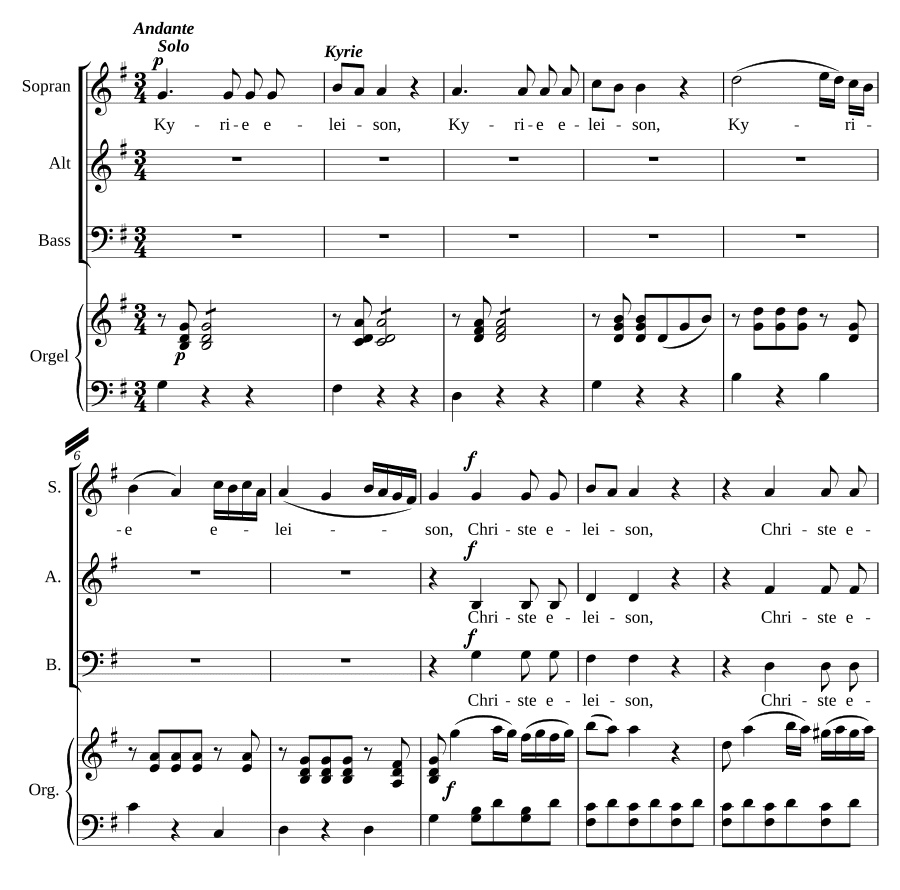 Месса соль мажор (Missa in G)