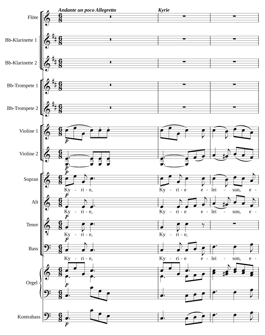 Пасторальная месса «Святая ночь» (Missa pastoralis 'Christnacht')