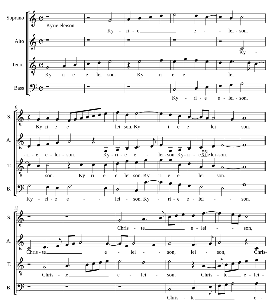Месса на голоса (Missa sobre las voces)