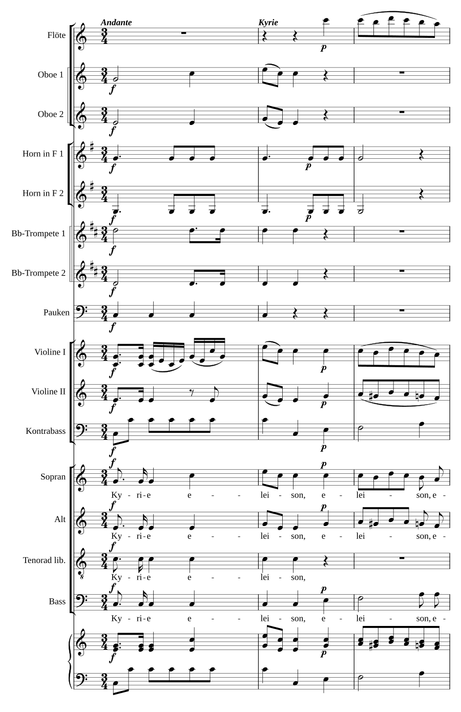 Торжественная месса до мажор (Missa solemnis in C)