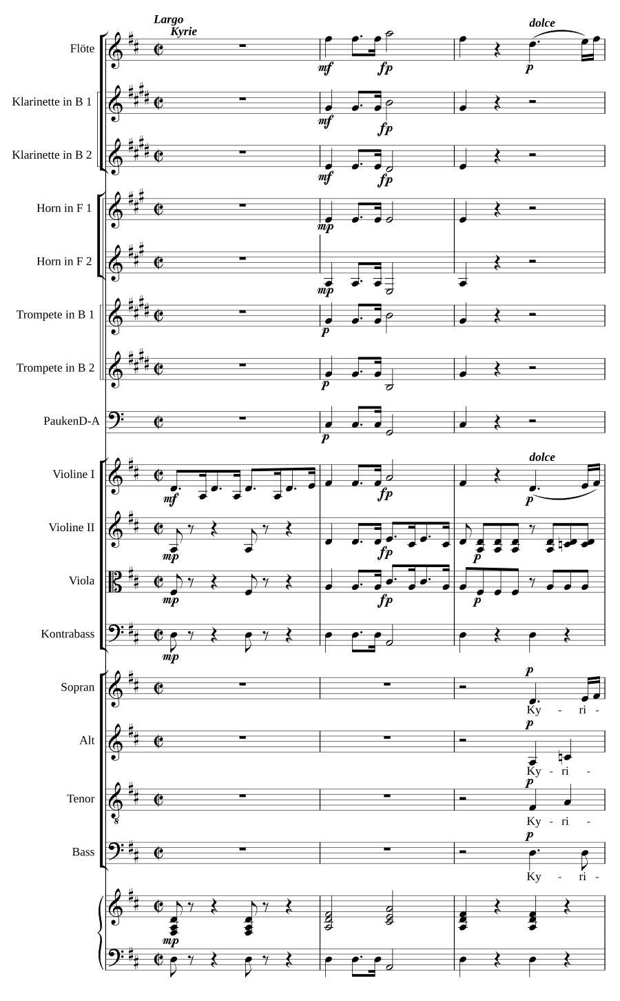 Торжественная месса ре мажор (Missa solemnis in D)