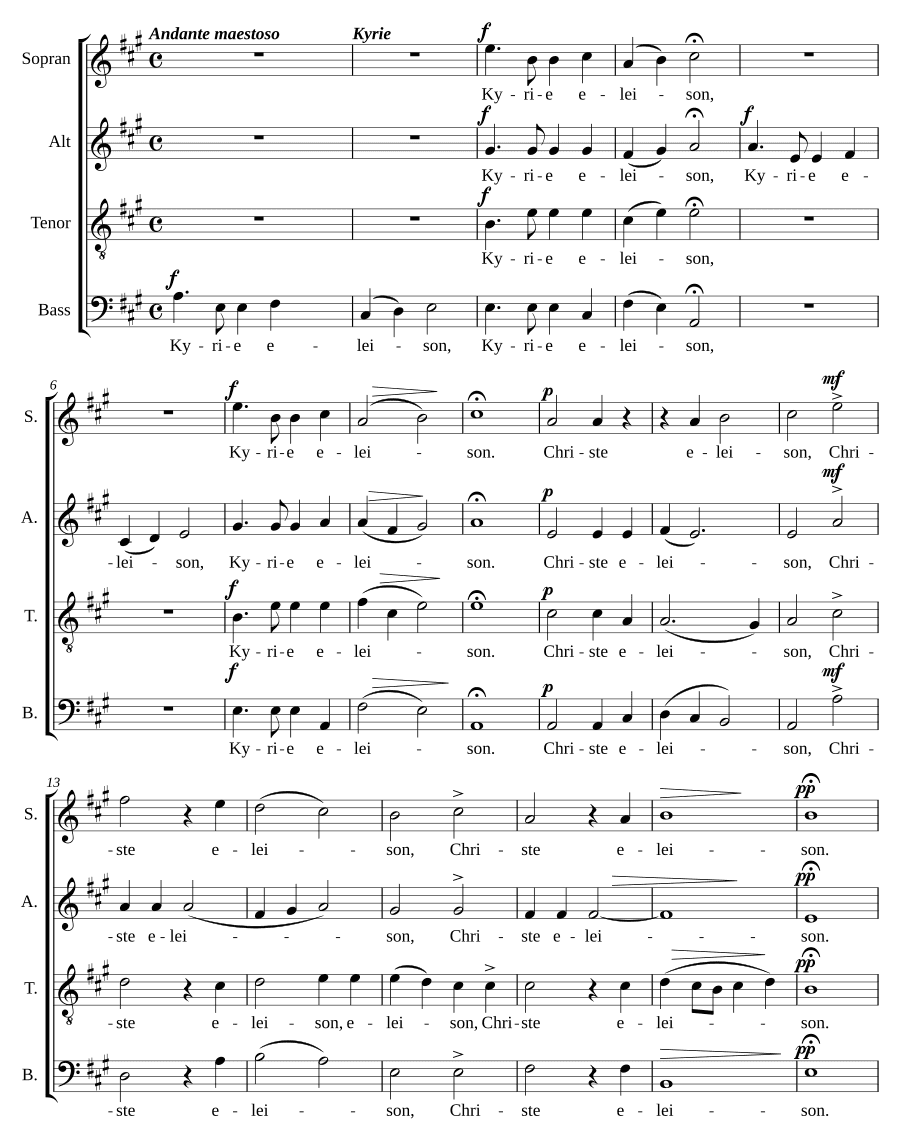 Вокальная месса (Missa vocalis)