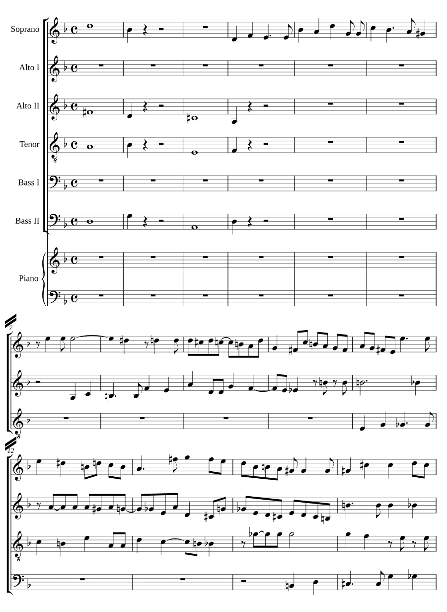 С миром и радостью (Mit Fried und Freud). Хорал из мотета, соч. 74