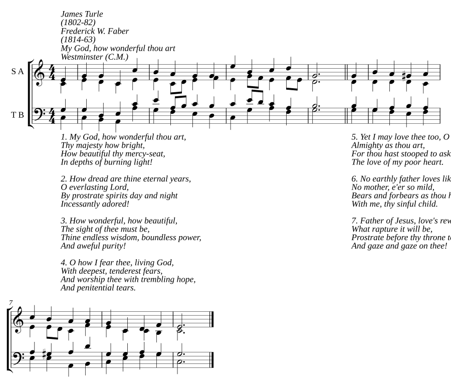 Боже мой, как ты чудесен (My God, how wonderful thou art)