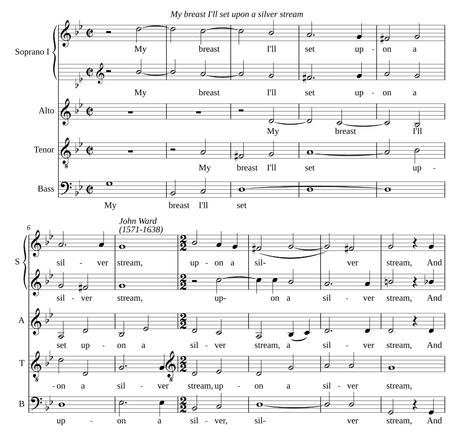 Я положу свою грудь на серебряный поток (My breast I'll set upon a silver stream)