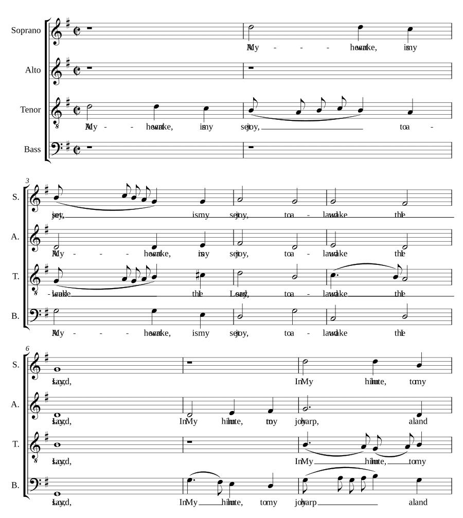 Мое сердце настроено славить Господа (My heart is set to laud the Lord)