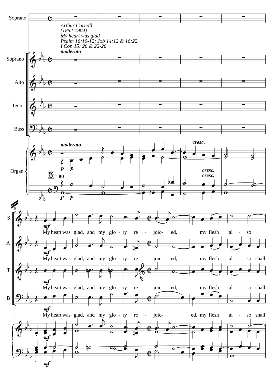 Сердце моё возрадовалось (My heart was glad)