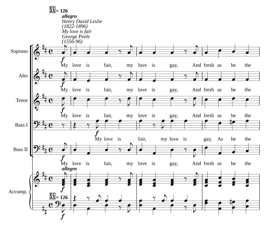 Моя любовь прекрасна (My love is fair)