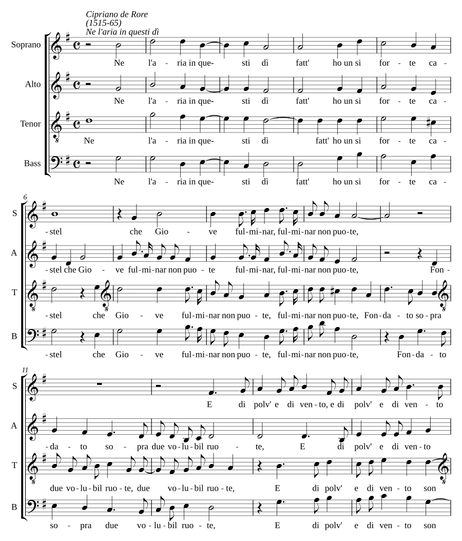 Не в воздухе в эти дни (Ne l'aria in questi di)