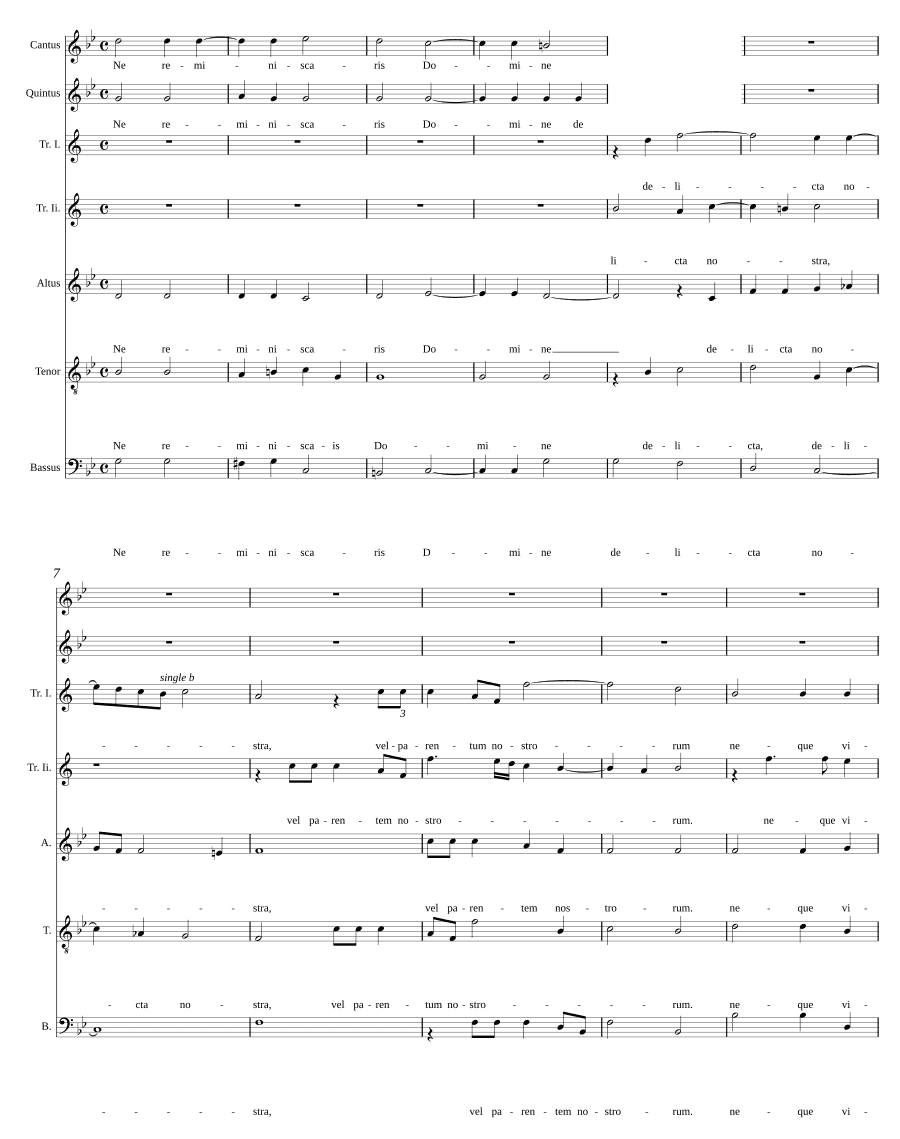 Не помни, Господи (Ne reminiscaris Domine)