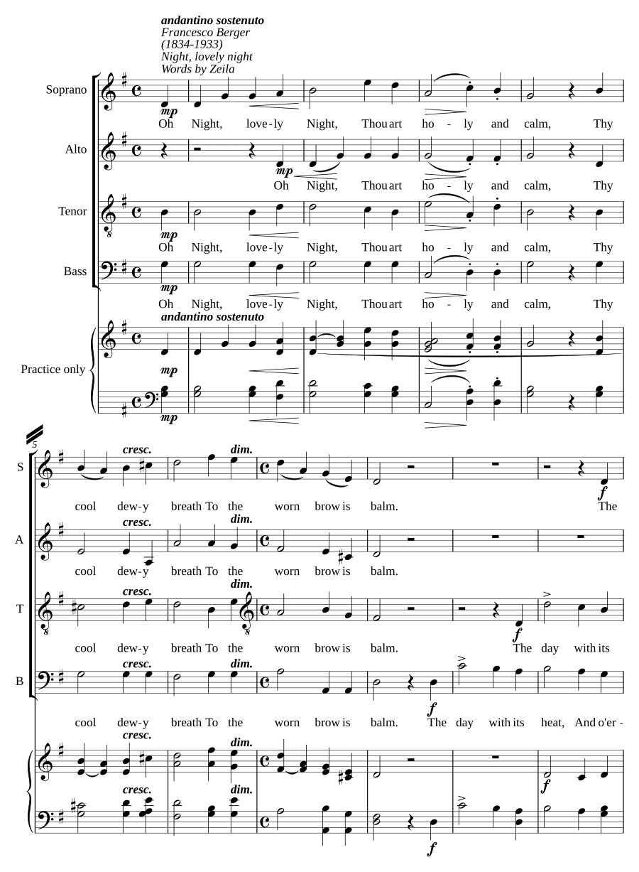 Ночь, прекрасная ночь (Night, lovely night)