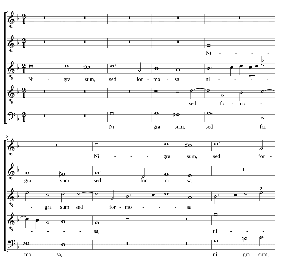 Черна я, но прекрасна (Nigra sum, sed formosa)