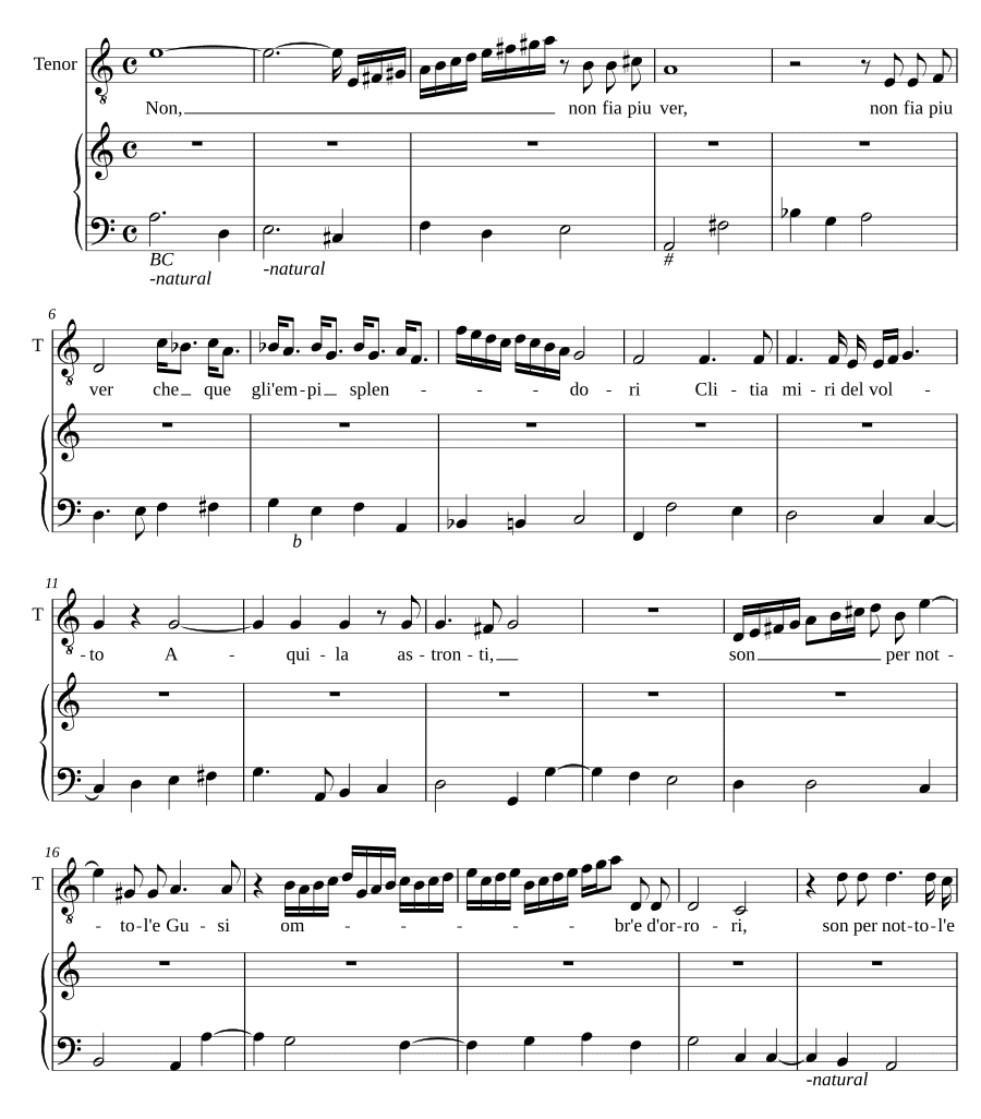 Не будет больше весны III (Non fia piu ver III)