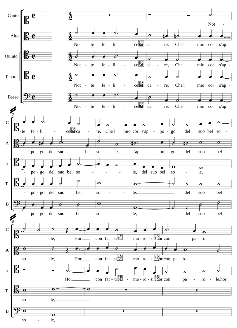 Счастливая и дорогая ночь (Notte felice e care)