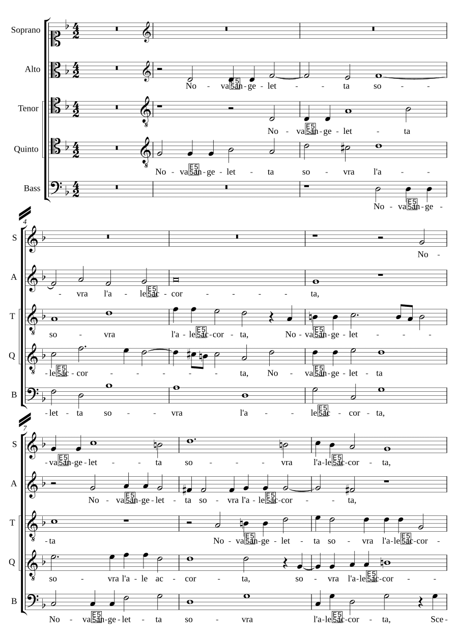 Новая Ангелетта на крыльях (Nova angeletta sovra l'ale)