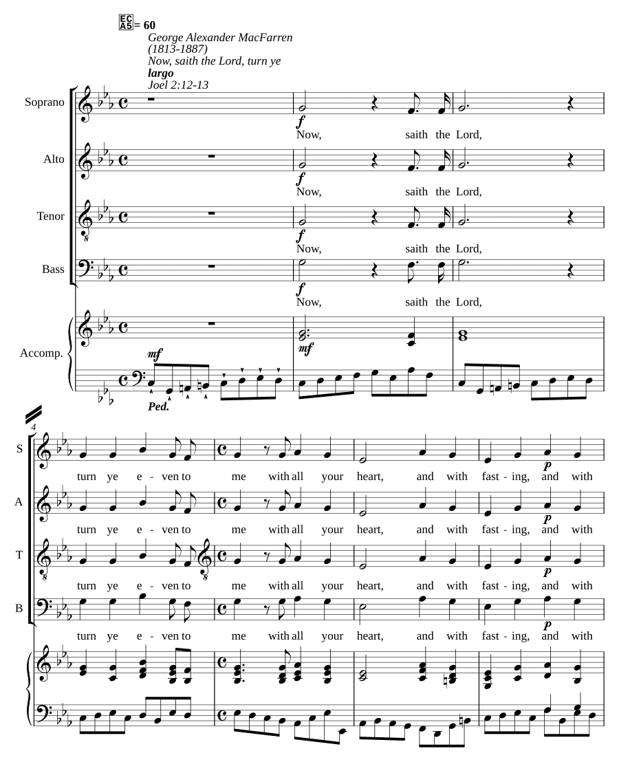 Ныне, говорит Господь, обратитесь (Now, saith the Lord, turn ye)