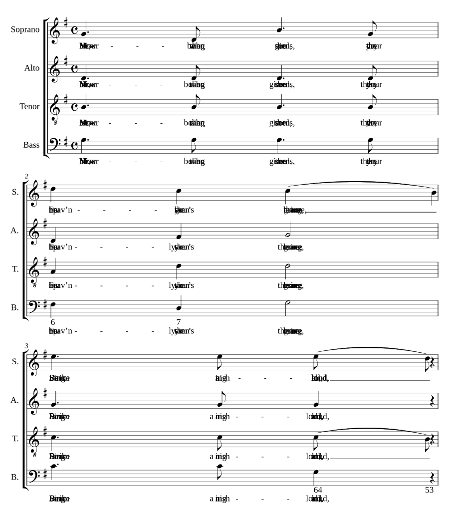 Начинайте небесную тему (Now begin the heavenly theme (Burton))