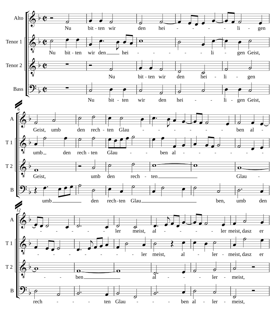 Молим ныне Святого Духа (Nun bitten wir den heiligen Geist)