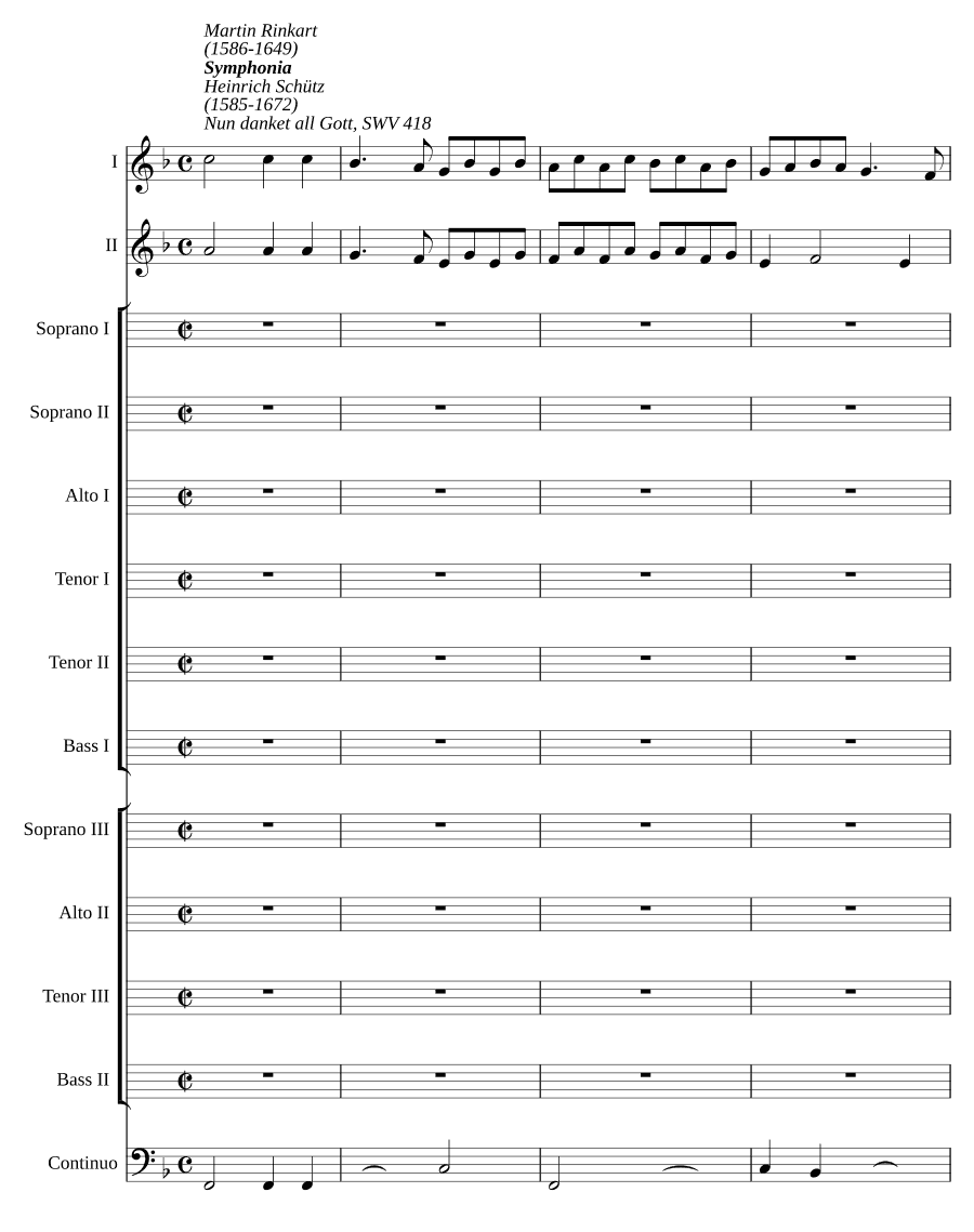 Благодарите Бога (Nun danket alle Gott)