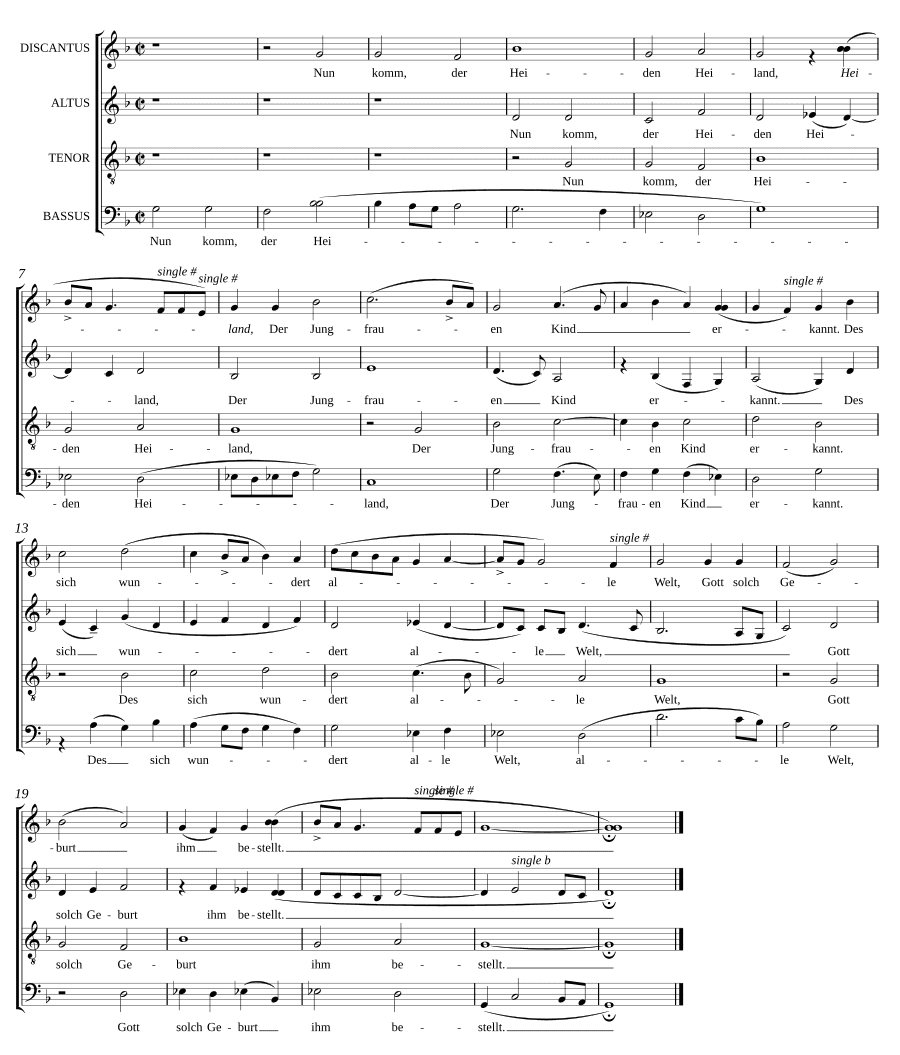 Приди, Спаситель язычников (Nun komm, der Heiden Heiland)