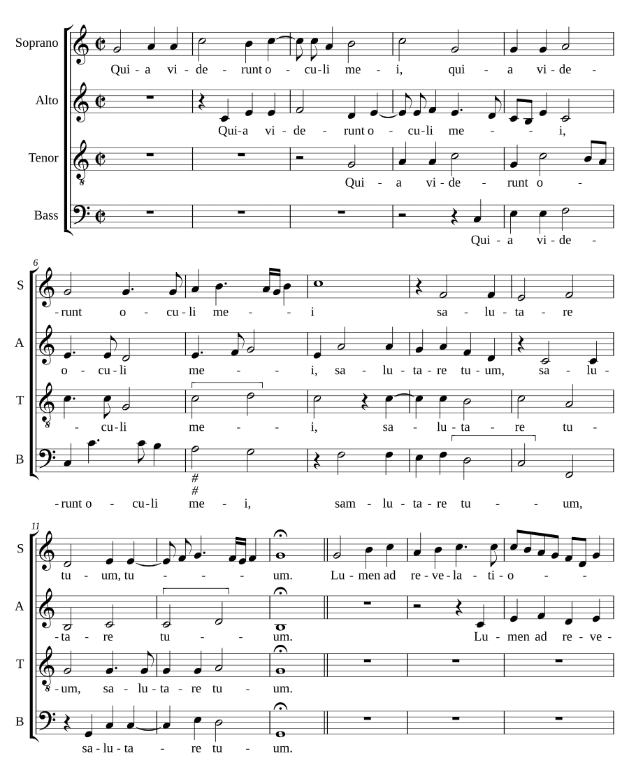 Ныне отпущаешь (Nunc dimittis, tone 8)