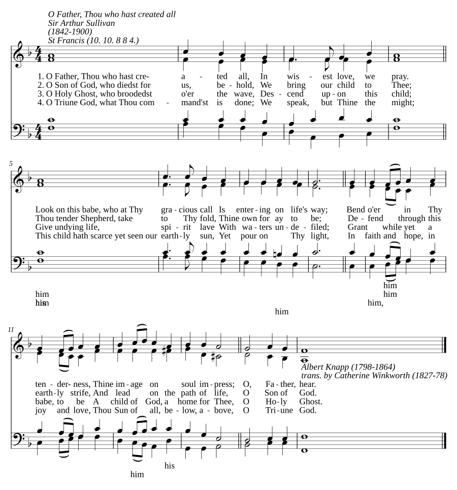 О Отче, Ты создал всё (O Father, Thou who hast created all)