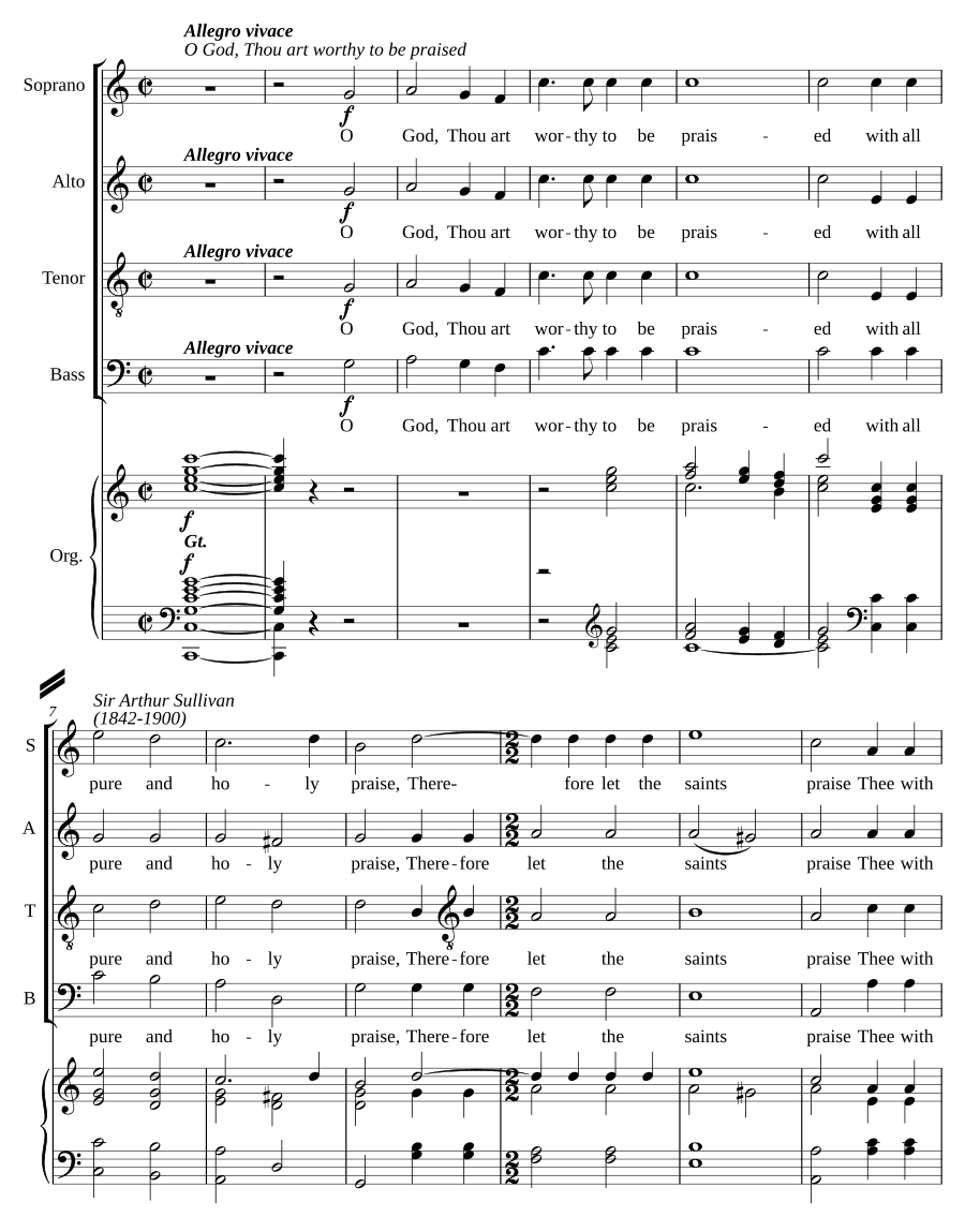 О Боже, Ты достоин (O God, Thou art worthy)