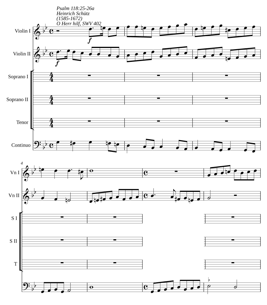 О Господи, помоги, SWV 402 (O Herr hilf, SWV 402)