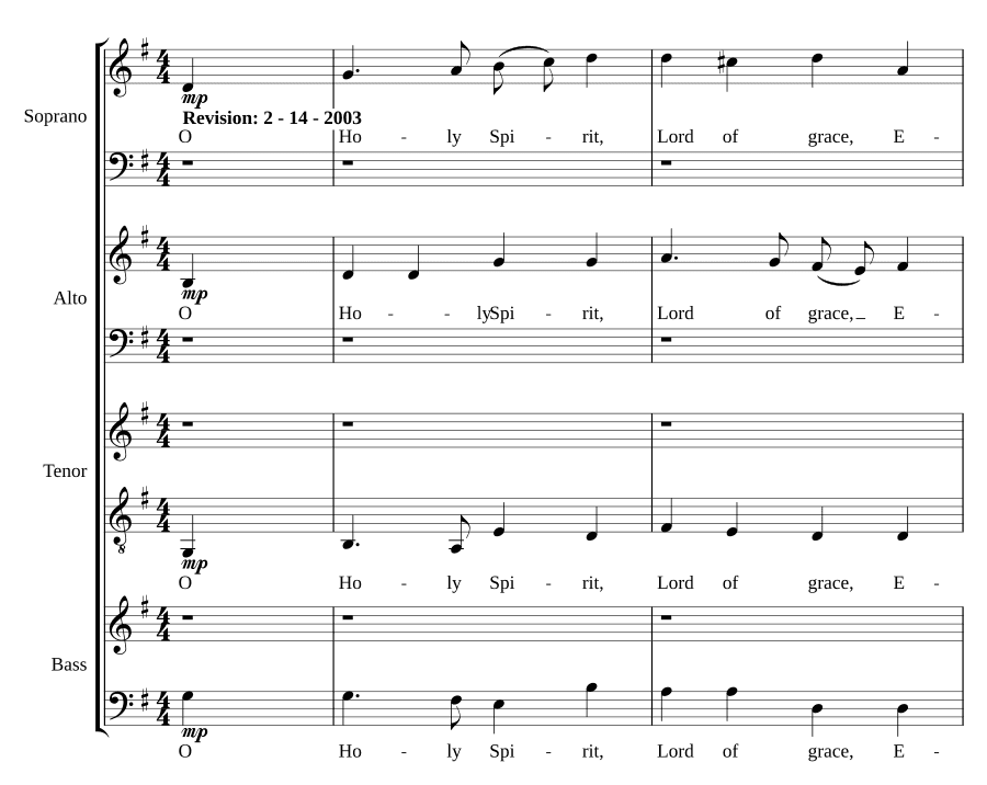 О Святой Дух, Господь благодати (O Holy Spirit, Lord of grace)