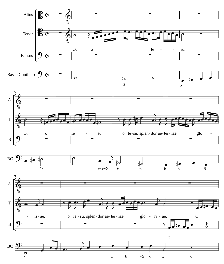 О Иисусе, сияние вечной славы (O Iesu, splendor aeternae gloriae)