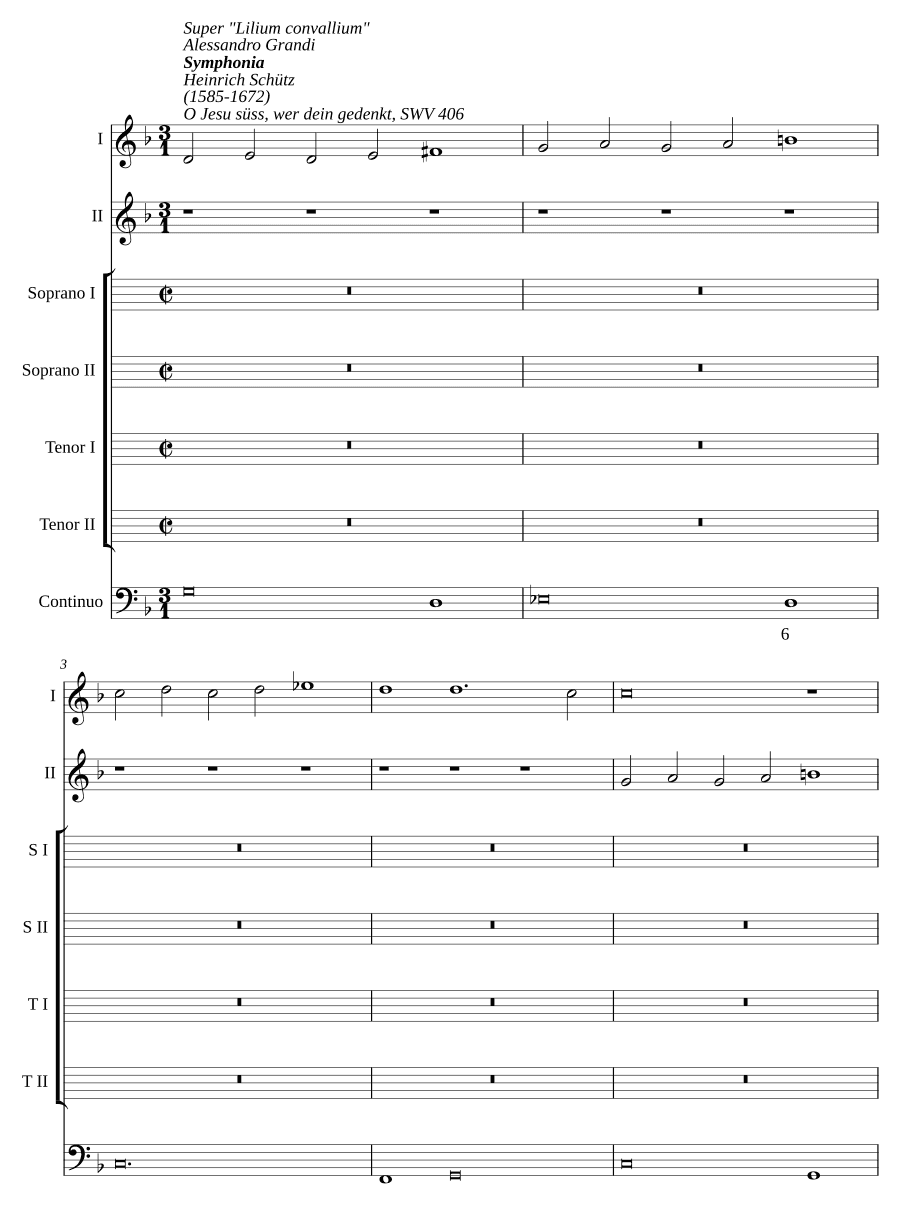 О Иисус сладкий, кто помнит Тебя, SWV 406 (O Jesu süss, wer dein gedenkt, SWV 406)