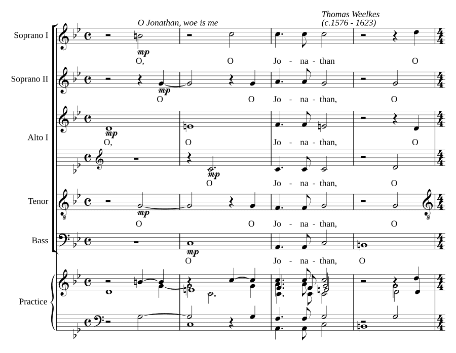 О, Джонатан, горе мне (O Jonathan, woe is me)