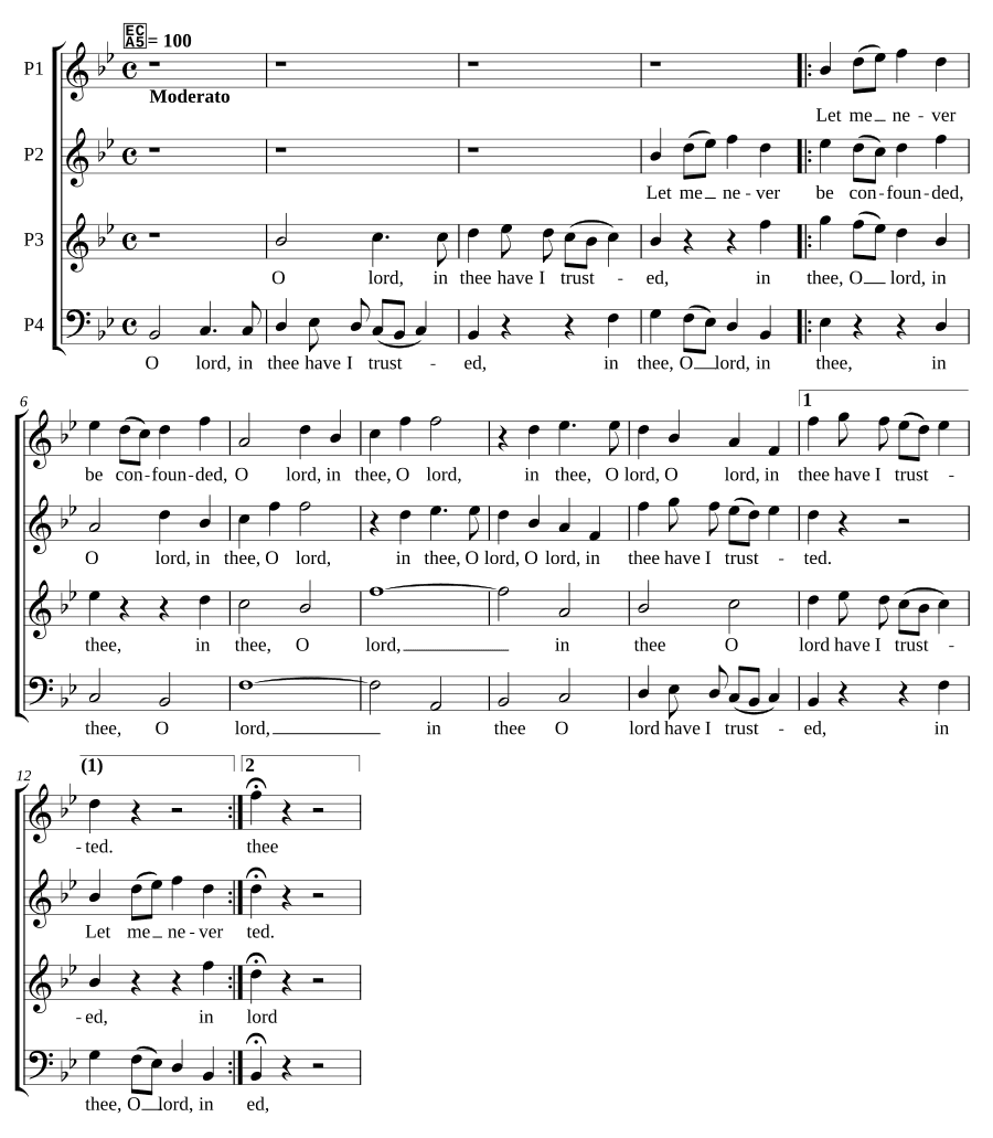 Господи, на Тебя я уповаю (O Lord, in thee have I trusted)