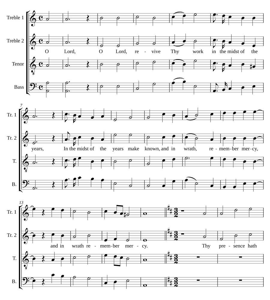 О Господи, оживи Твоё дело (O Lord, revive Thy work)