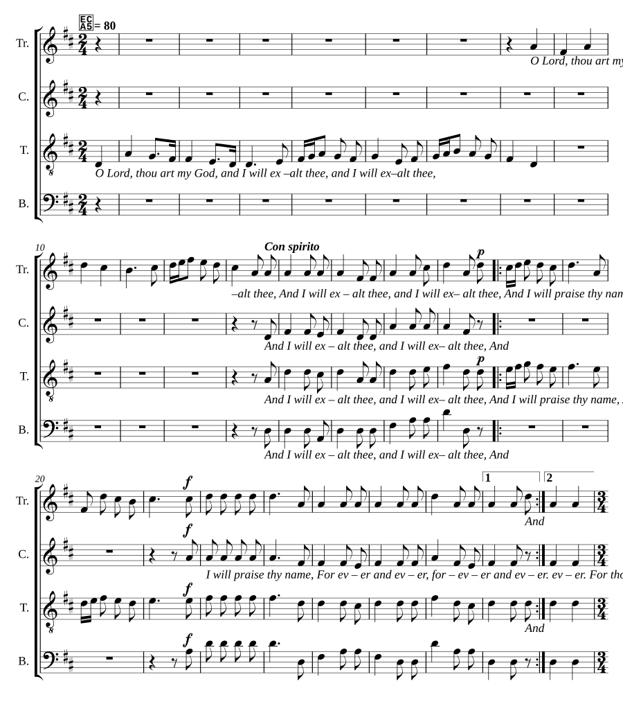 О, Господь, Ты Бог мой (O Lord, thou art my God)