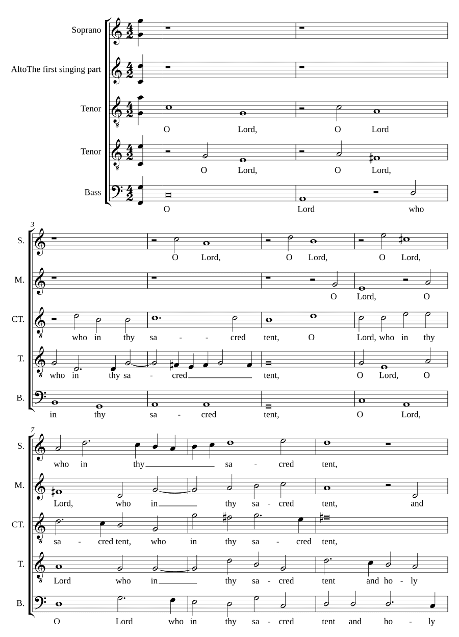 О, Господи, Кто в святом шатре Твоем (O Lord, who in thy sacred tent)